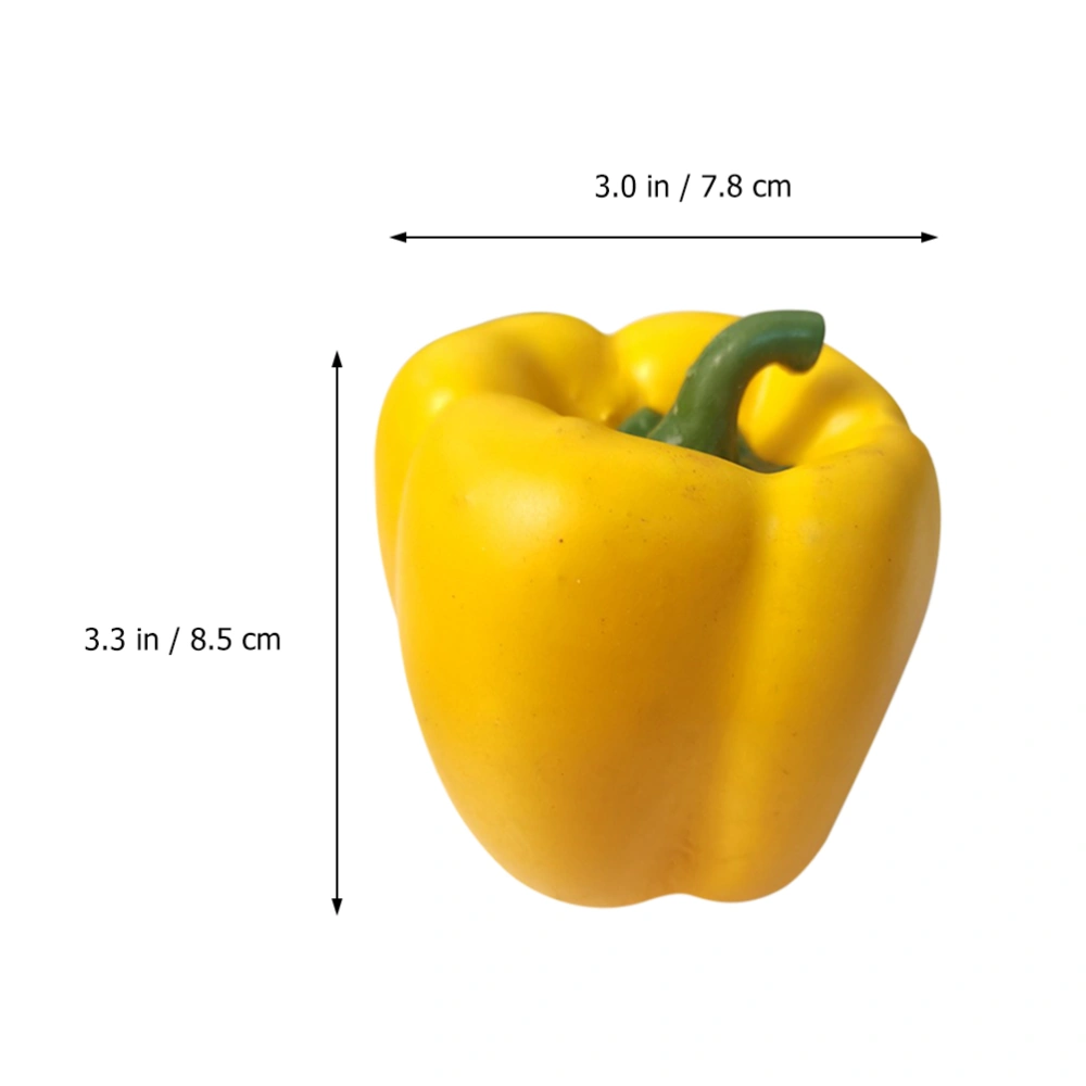 2pcs Artificial Bell Peppers Simulation Bell Peppers Fake Vegetable Bell Pepper