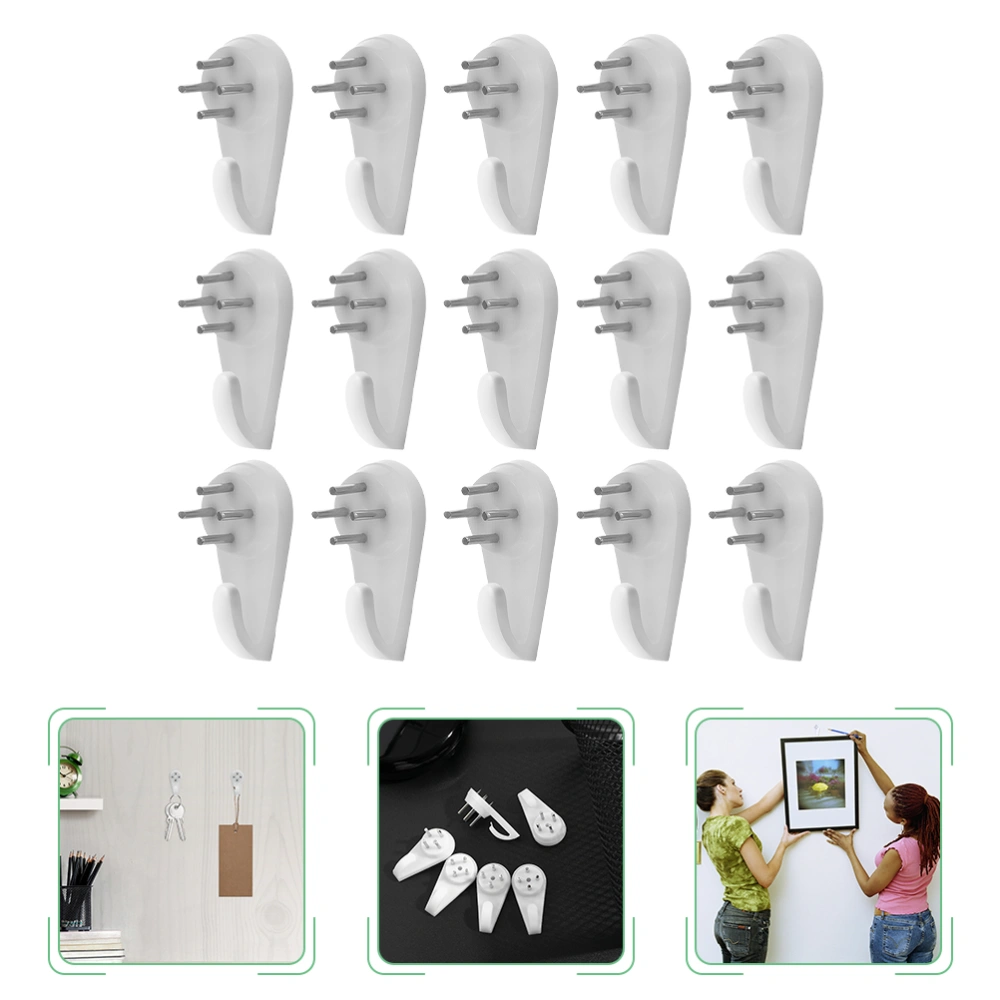 25pcs Invisible Nail Hangers Invisible Picture Frame Hangers Non-trace Nail Hooks