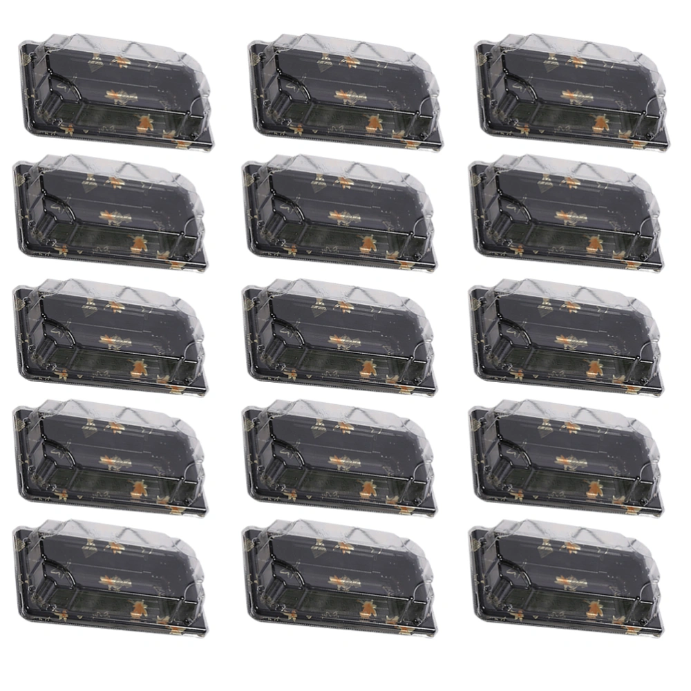 50PCS Disposable Sushi Packing Box Fruit Cake Carry Out Container Take Out Boxes