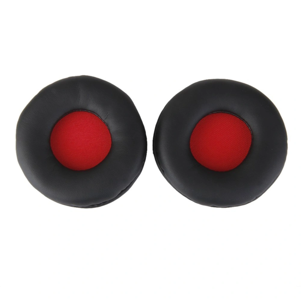 Pair of Headphones Replacement Ear Pad Ear Cushion Ear Ear Cover Repair Parts for MDR-ZX600 (Black+Red)