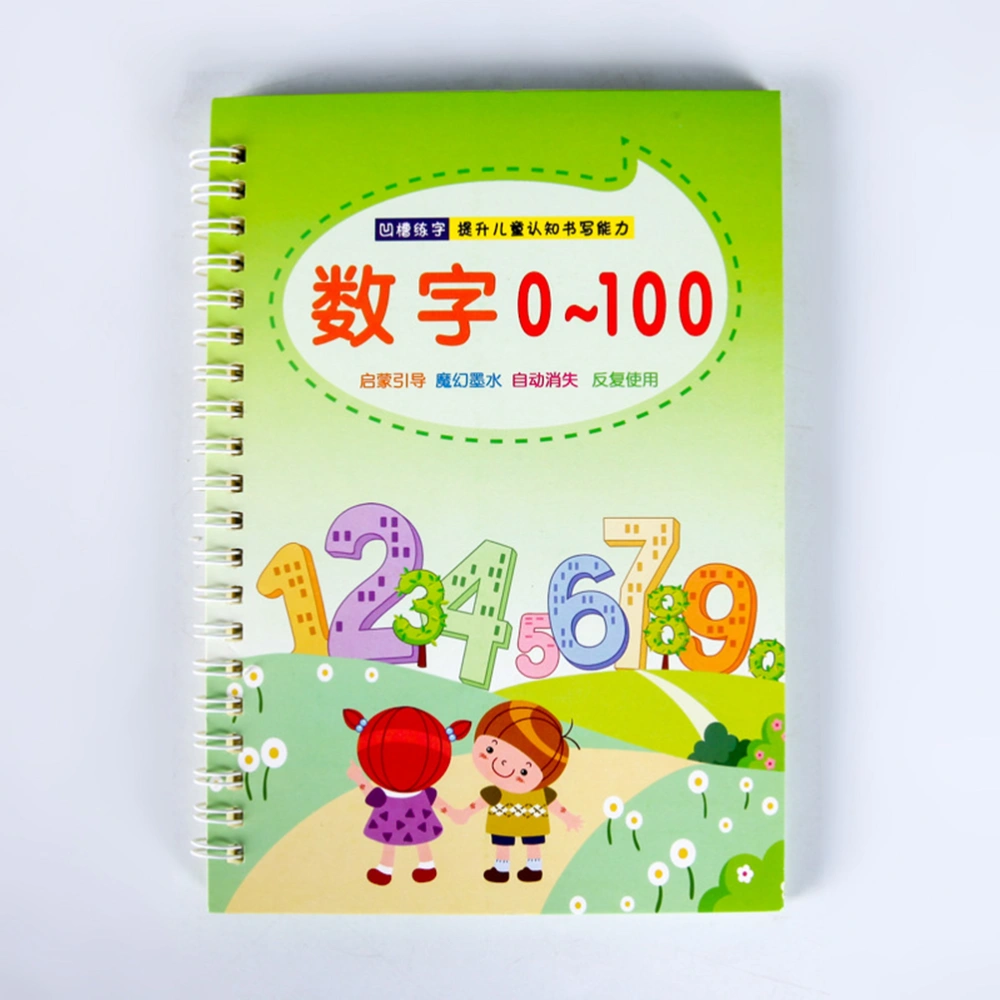 10pcs Multi-style Writing Practice Book Groove Copybook Calligraphy Practice Book for Kids Children Toddlers (English Letter, Number Pattern)