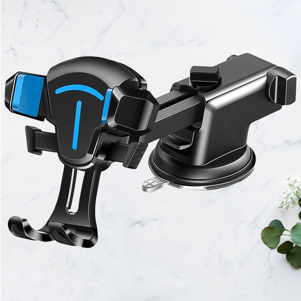 1pc Vehicle Phone Bracket Car Phone Holder Phone Bracket Phone Stand Mount Multifunctional Car Phone Rack (2-in-1 Blue)