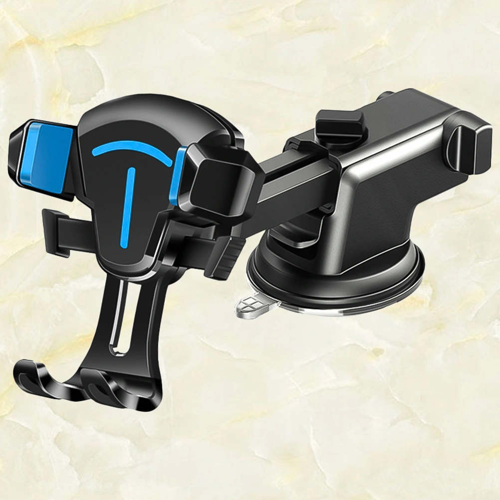 1pc Vehicle Phone Bracket Car Phone Holder Phone Bracket Phone Stand Mount Multifunctional Car Phone Rack (2-in-1 Blue)