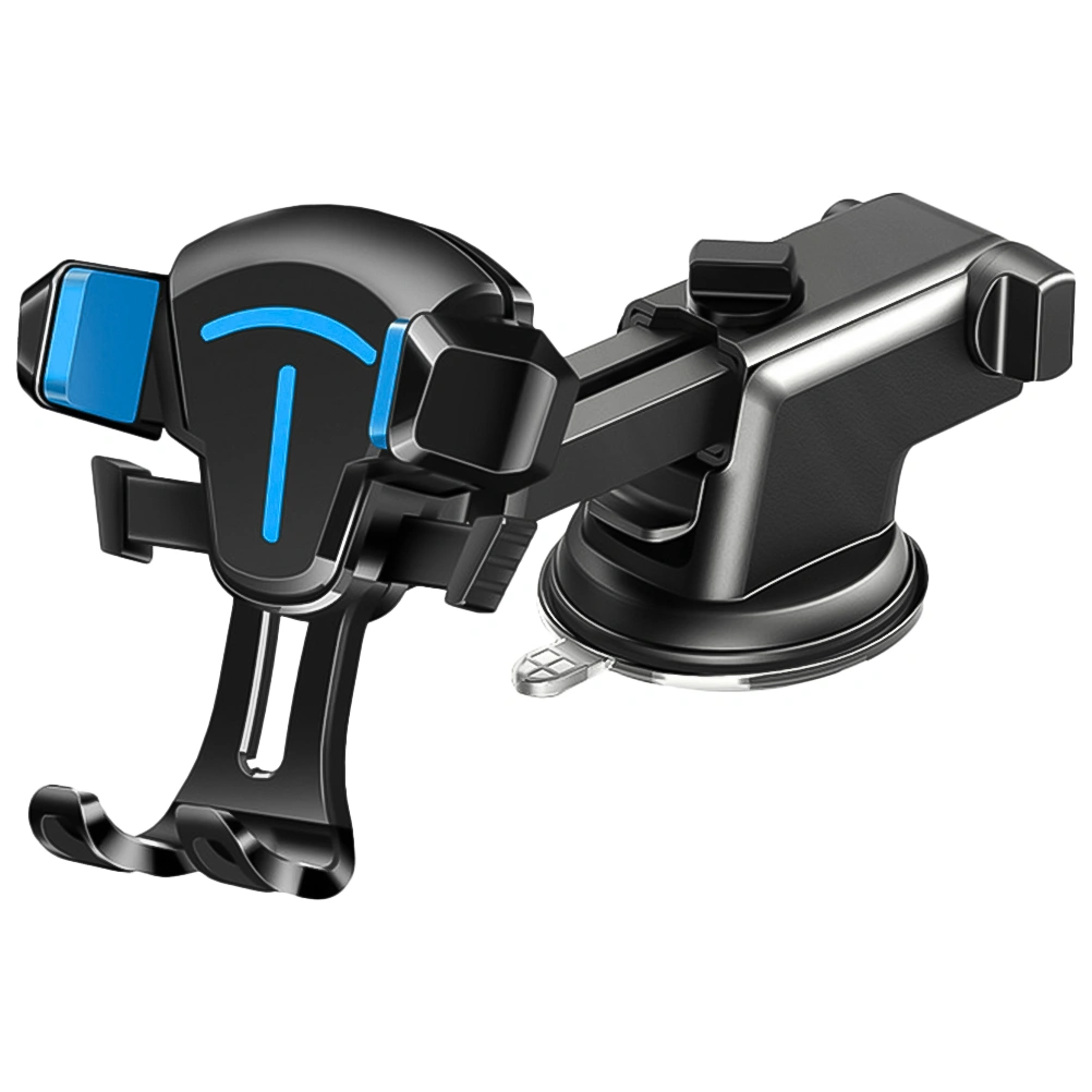 1pc Vehicle Phone Bracket Car Phone Holder Phone Bracket Phone Stand Mount Multifunctional Car Phone Rack (2-in-1 Blue)
