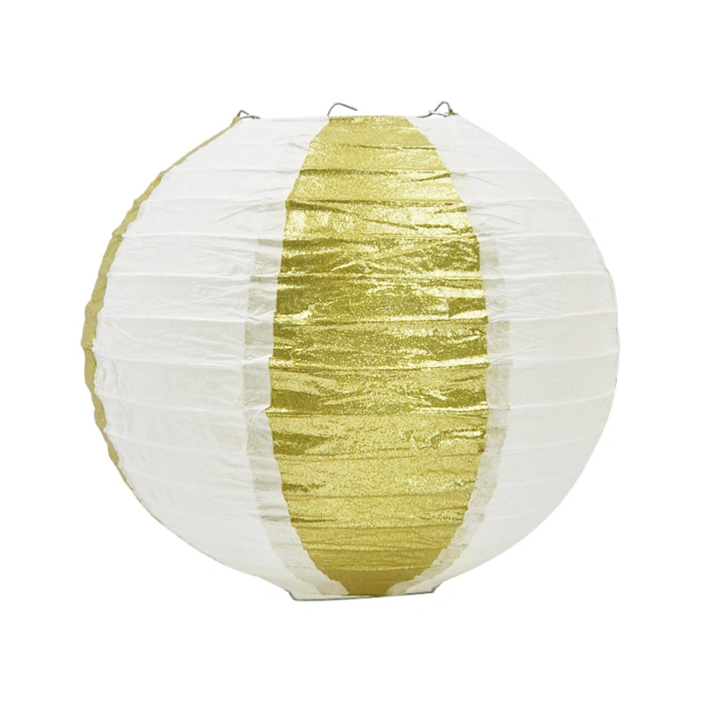 2pcs Glitter Paper Lanterns Golden Dots Lampshade Hanging Festival Lantern Party Supplies