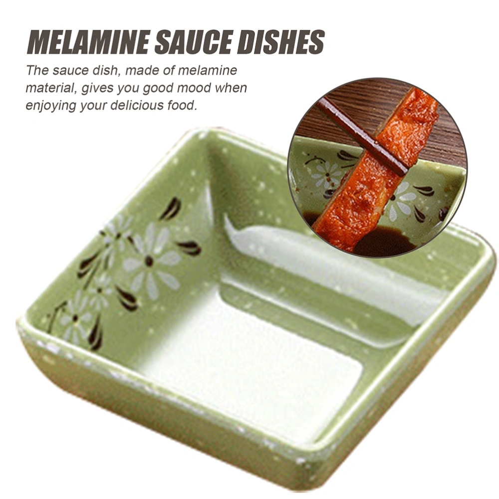 4 Pcs Small Sauce Dishes Melamine Relish Plates Kitchen Seasoning Serving Plates