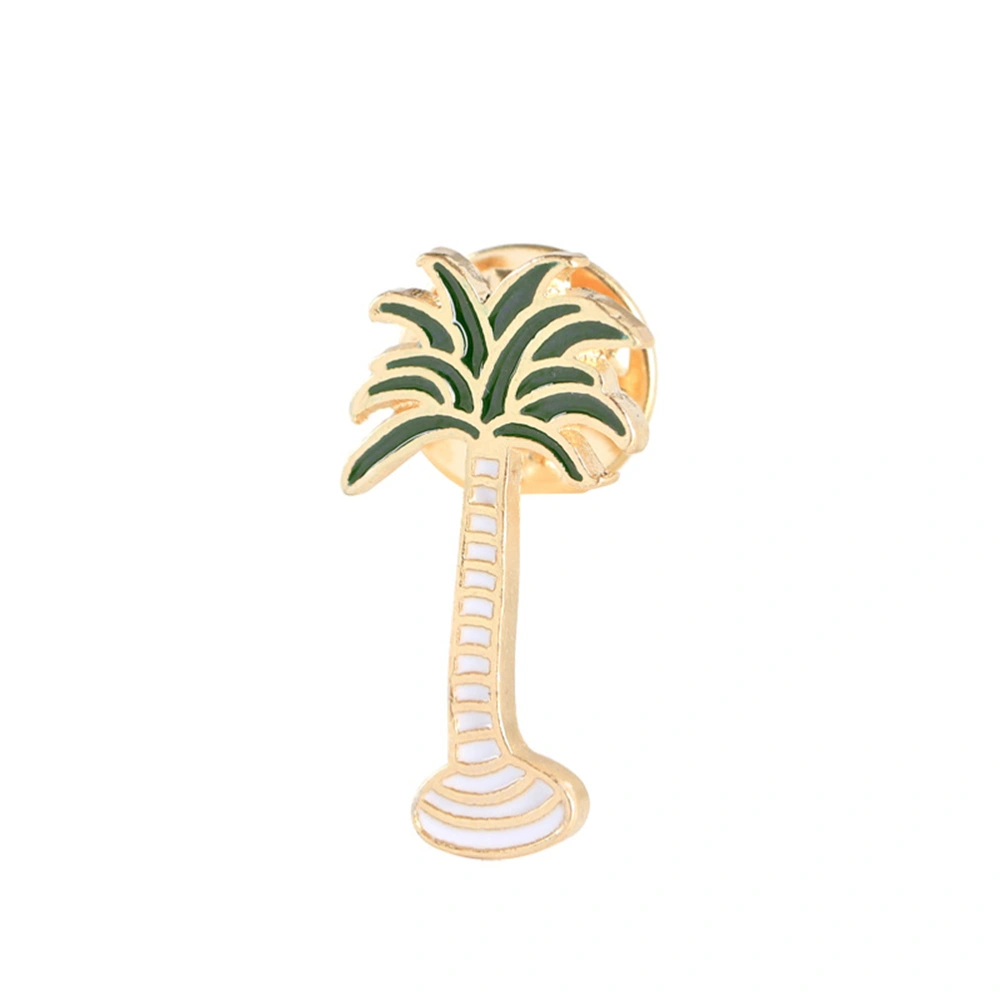 3Pcs Tropical Plant Brooch Palm Leaf Cactus Coconut Tree Breastpin Lapel Decorations for Men Women