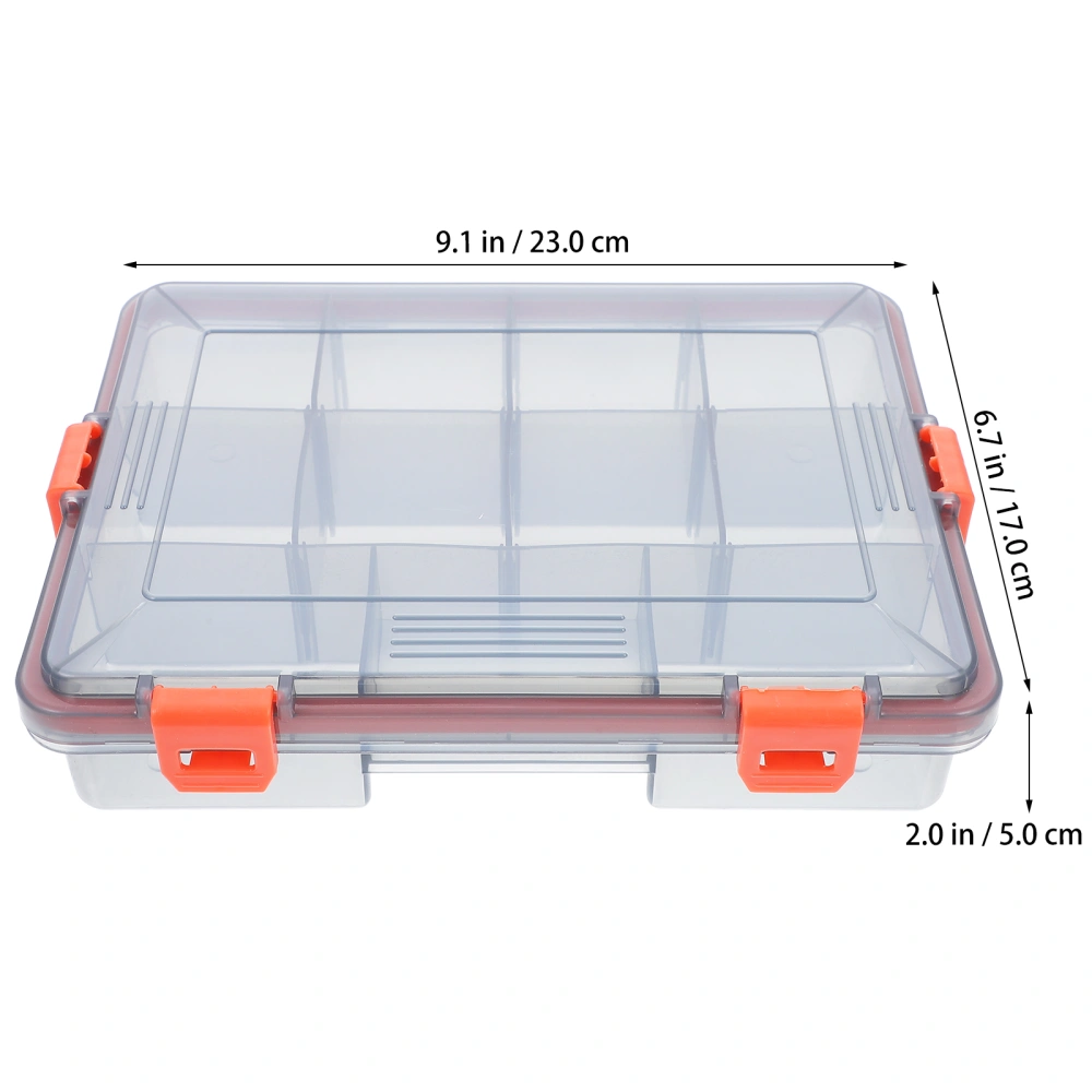 1Pc Portable Fishing Tackle Box Fish Tools Holder Multifunctional Storage Box