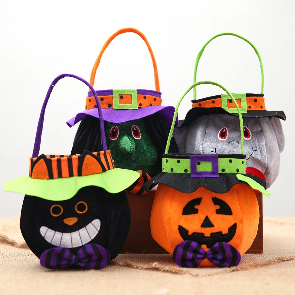 New Halloween Decorations Hooded Round Handbag