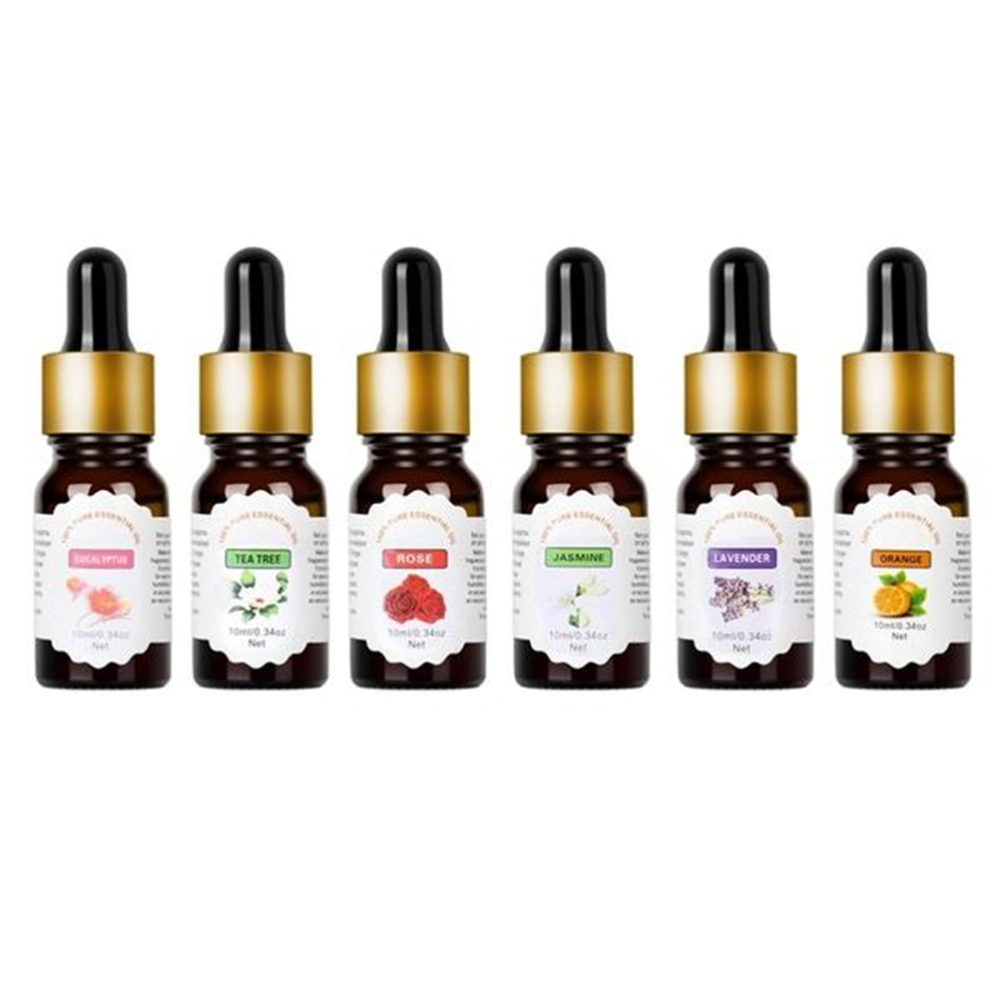 10ml Aromatherapy Pure Essential Oil Water-Soluble Humidifier Oil With Dropper (Tea Tree Scent)