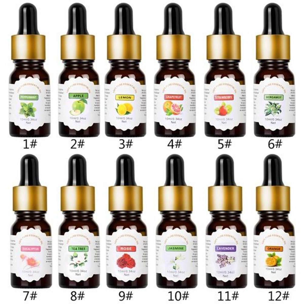 10ml Aromatherapy Pure Essential Oil Water-Soluble Humidifier Oil With Dropper (Tea Tree Scent)