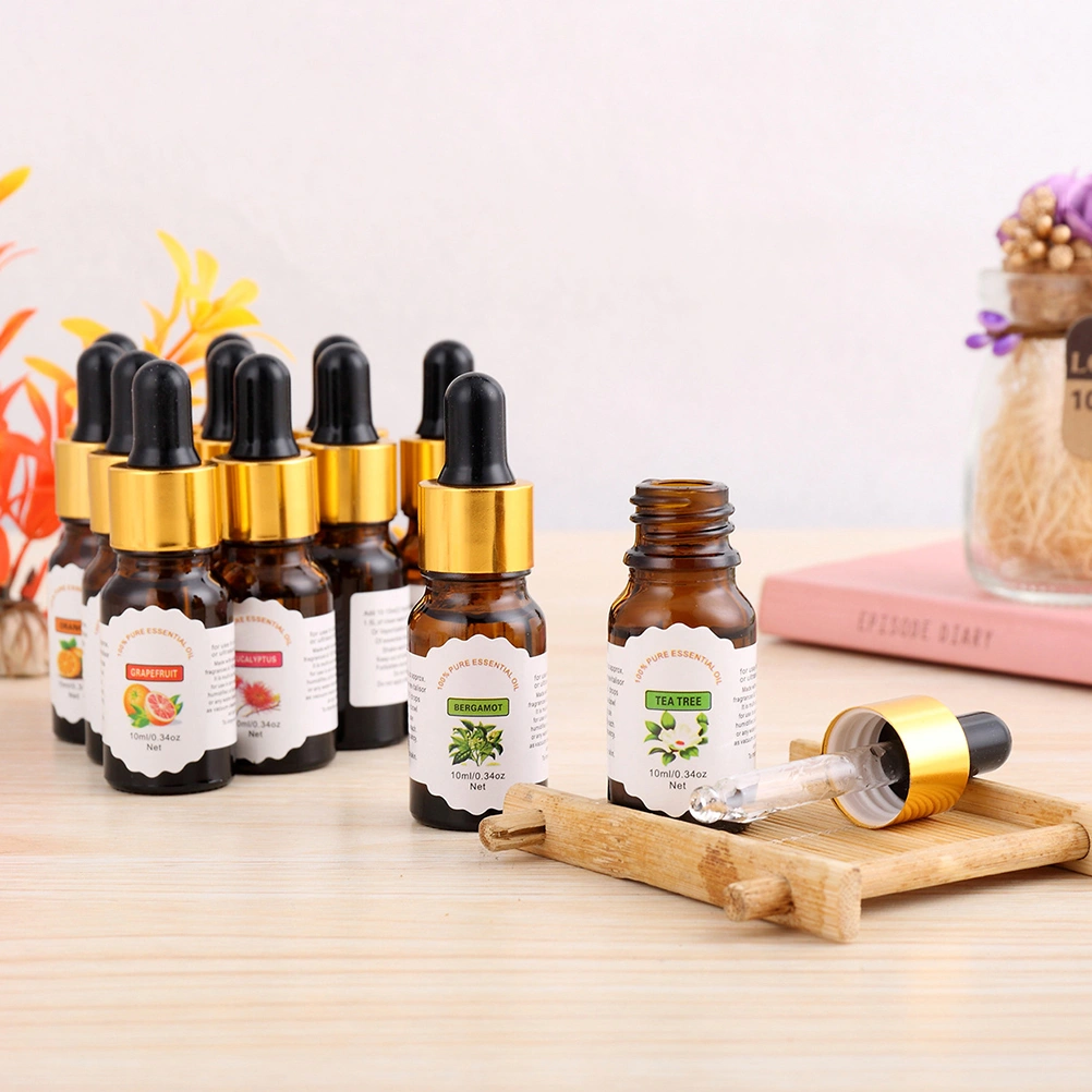 10ml Aromatherapy Pure Essential Oil Water-Soluble Humidifier Oil With Dropper (Tea Tree Scent)