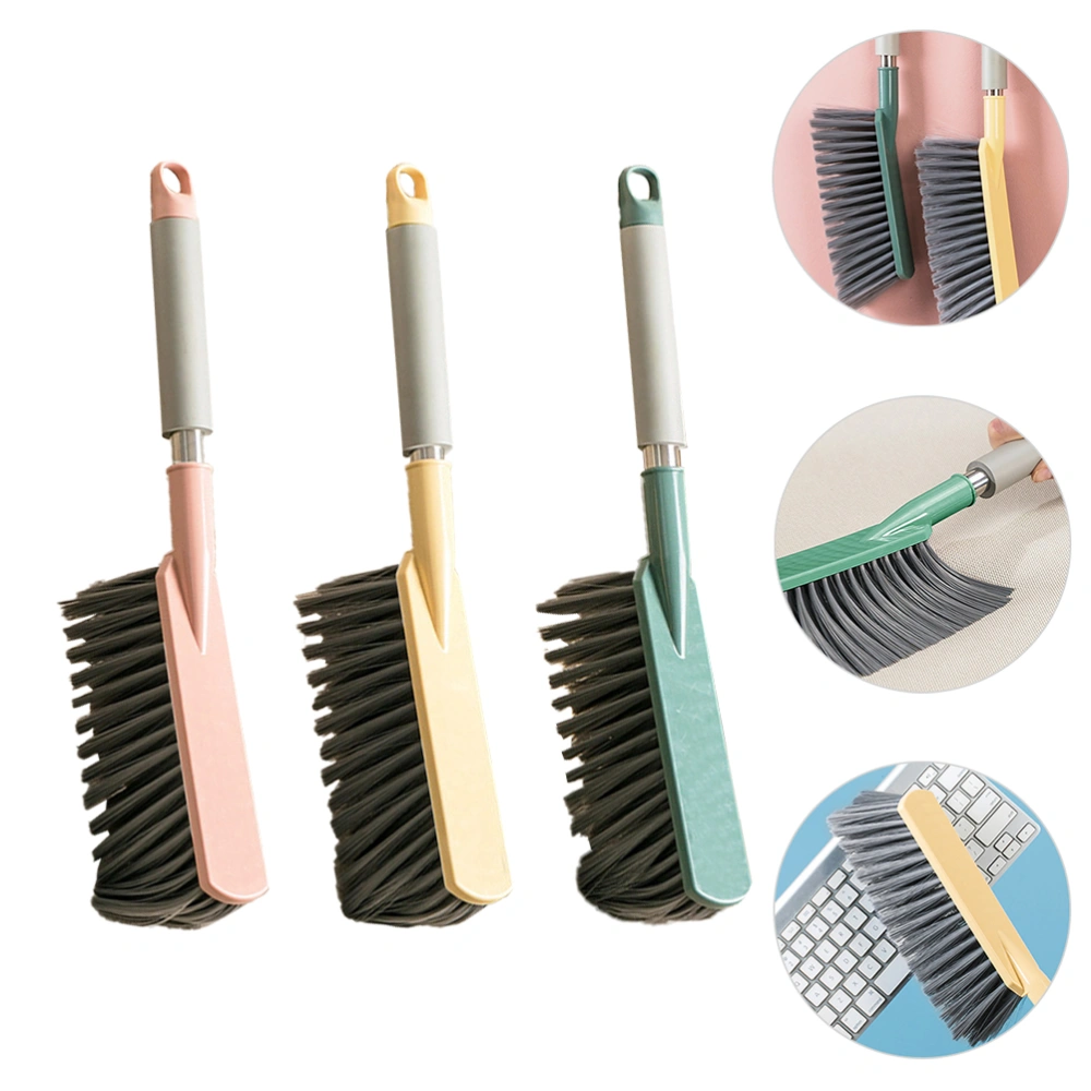 3pcs Handheld Dust Removing Brush Handheld Bed Broom Household Cleaning Brush