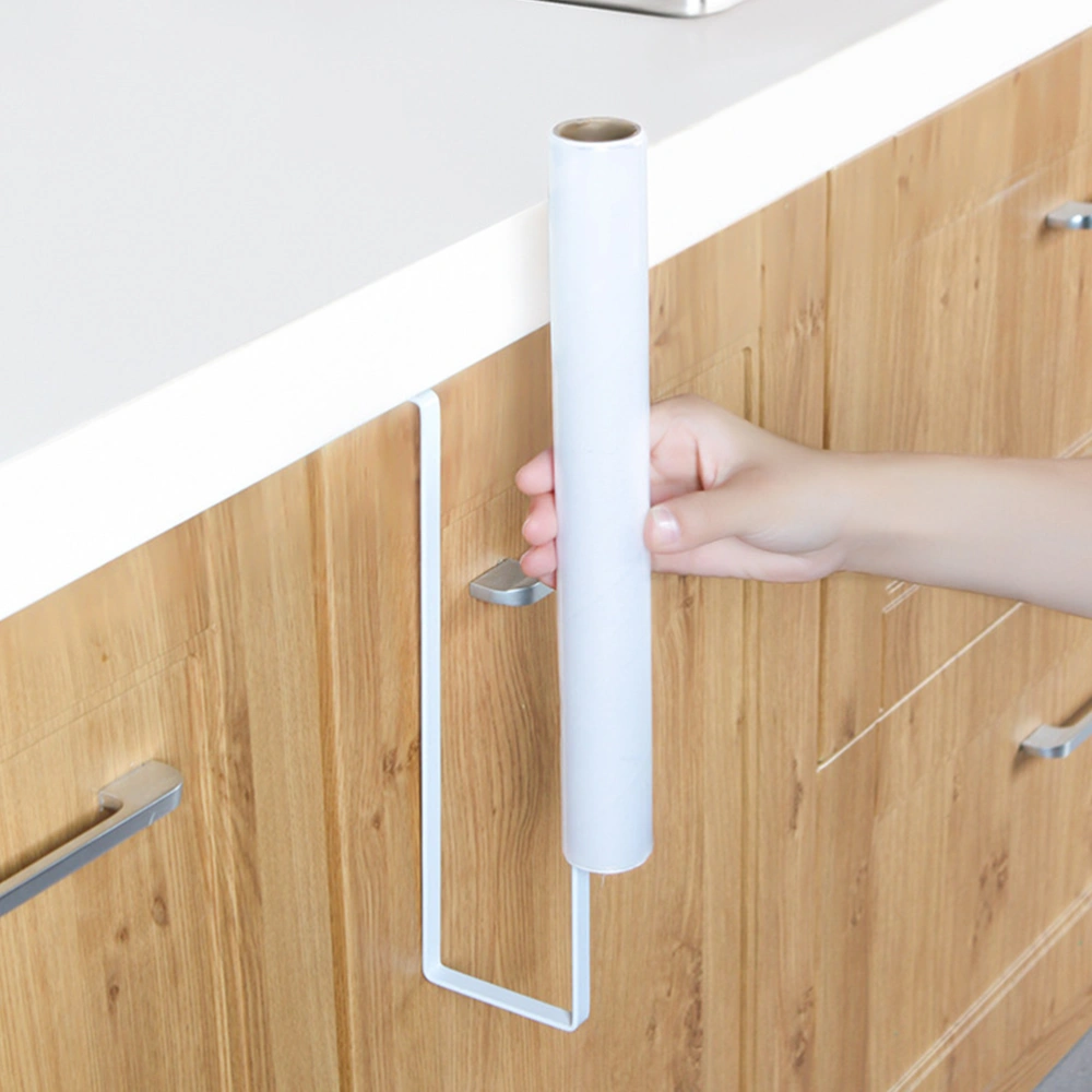 2Pcs Kitchen Towel Rack Paper Towel Holder Hanging Towel Rack Cabinet Tissue Roll Rack