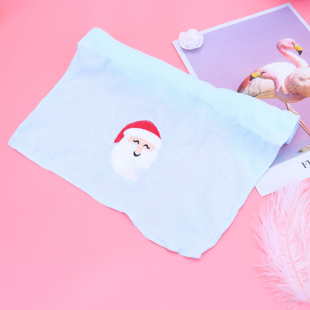 Creative Christmas Towel Fabric Decorative Cloth Absorbant Quick Dry Towels Embroidered Washing Towel - A Santa Claus