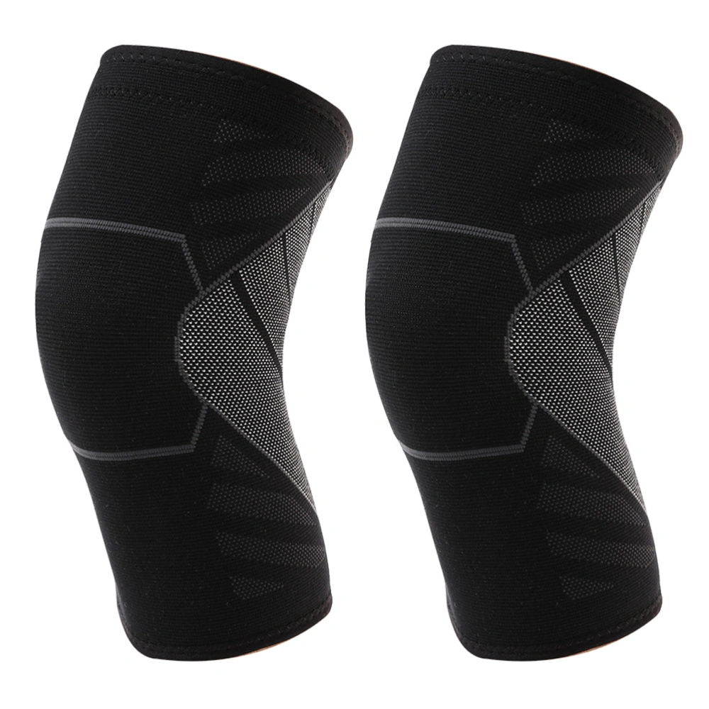 2pcs Sports Knit Kneecap Elastic Knee Brace Sleeve Knee Support Protector