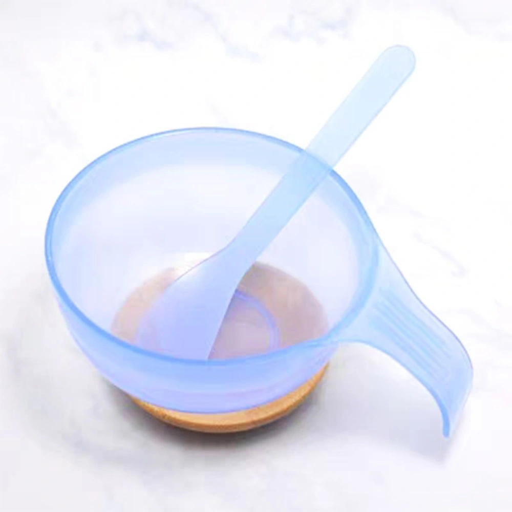 5 Set Plastic Mask Bowl Set with Mask Stick Portable Beauty Mask Bowl Mask Bars Kit Thickening Mask Bowl Stirring Stick Set Reusable DIY Mask Tools Set with Handle for Woman Use (Random Color)