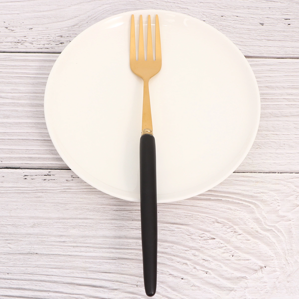 1PC Stainless Steel Fruit Fork Small Dessert Fork Salad Pick Party Supplies for Hotel Cafe Bar Restaurant Home (Black)