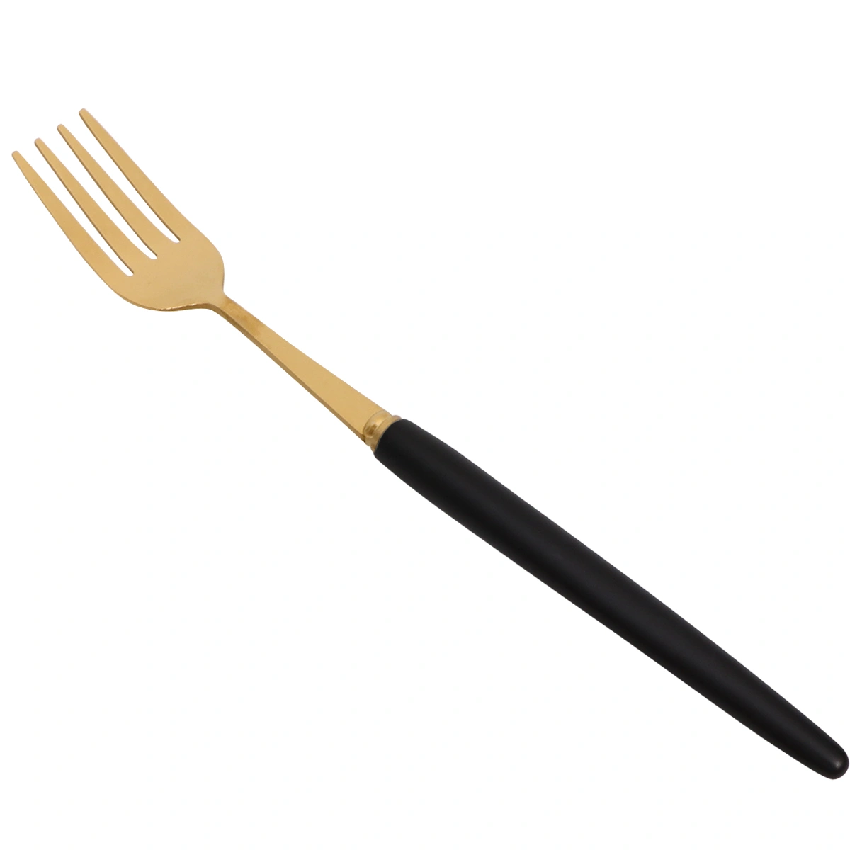 1PC Stainless Steel Fruit Fork Small Dessert Fork Salad Pick Party Supplies for Hotel Cafe Bar Restaurant Home (Black)