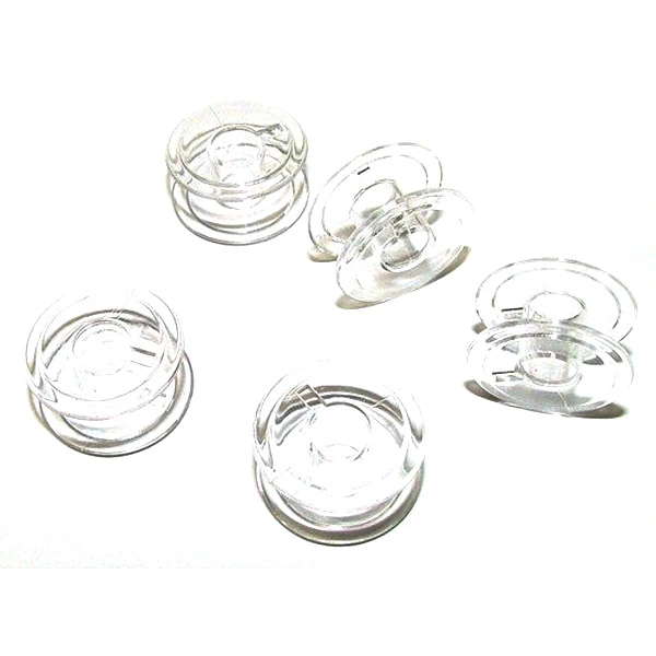 25pcs 2.1cm Clear Plastic Domestic Sewing Machine Bobbins