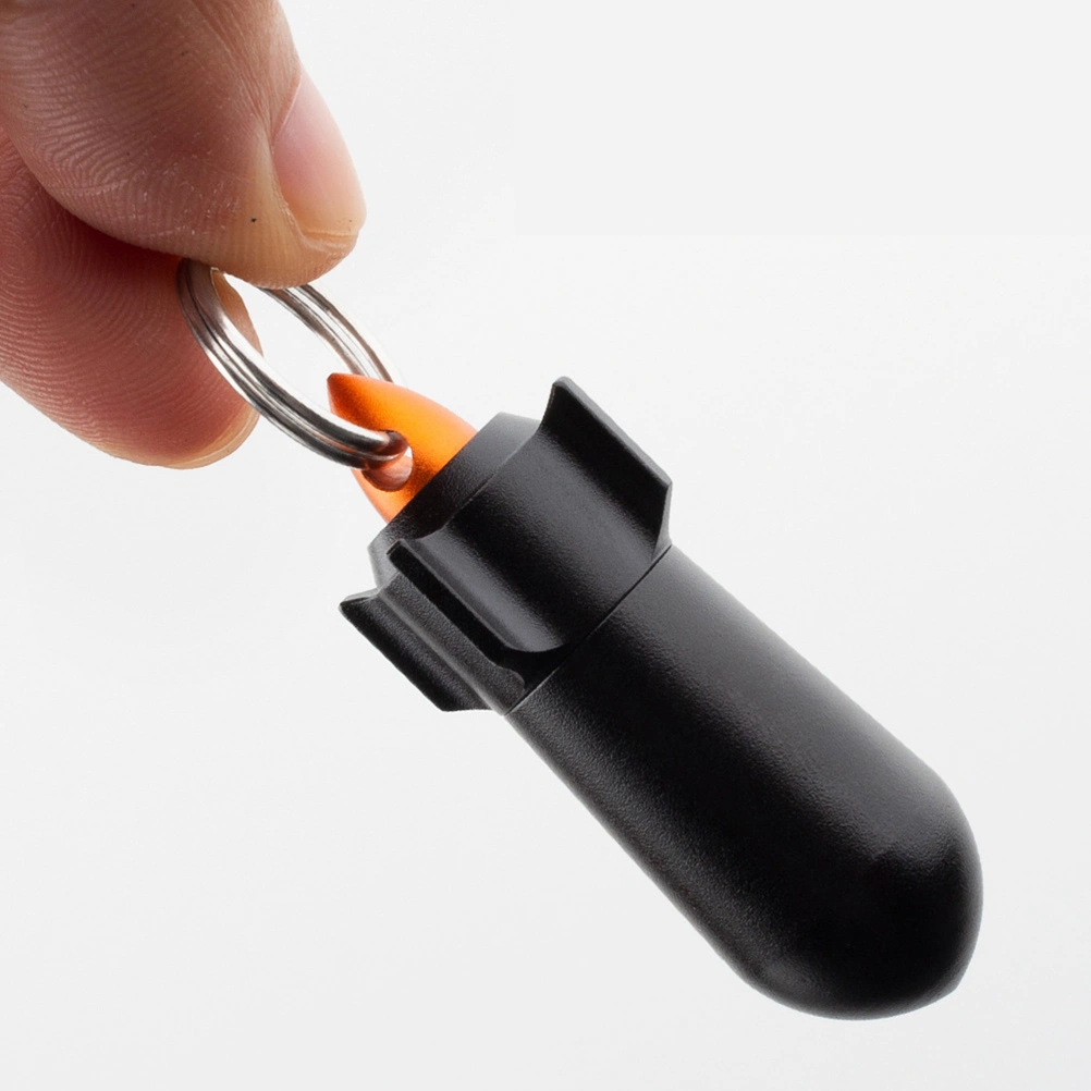 2pcs Aluminum Alloy Pill Case Keyring Sealing Portable Medicine Organizer