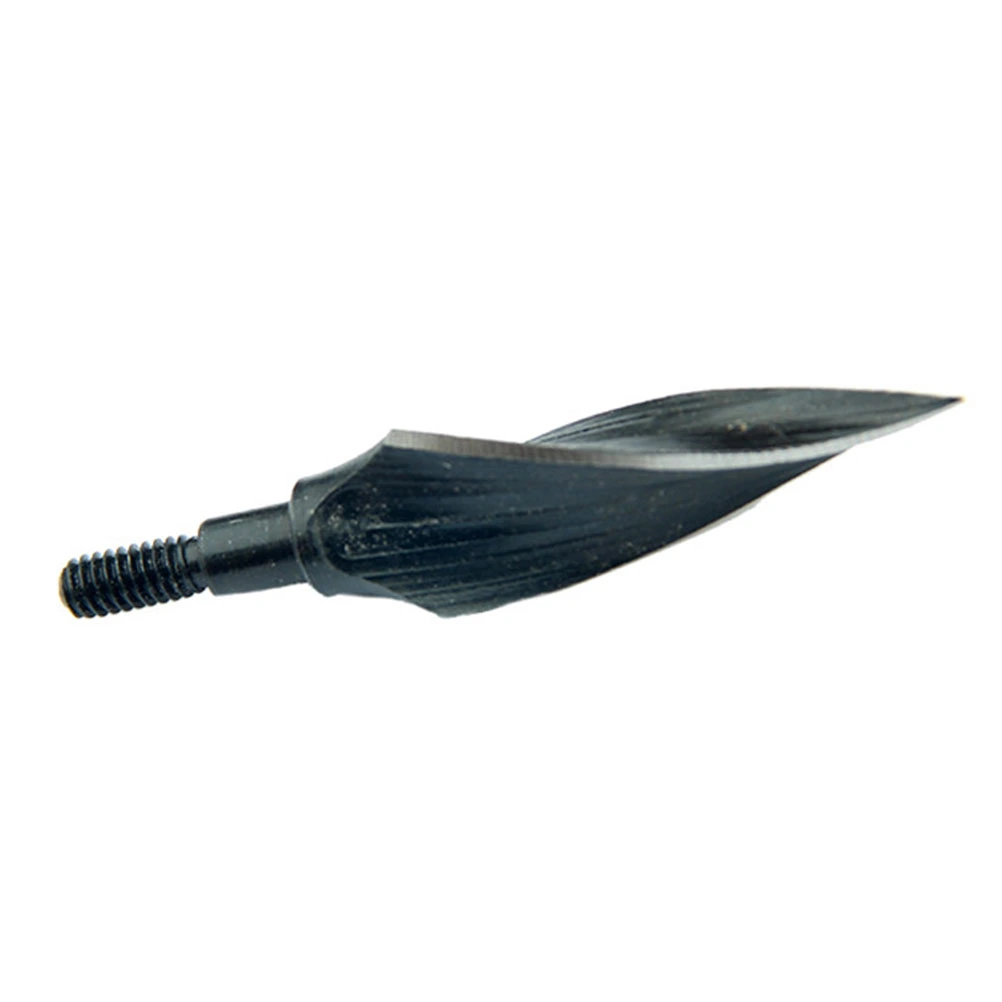 2pcs Spiral Arrow Tips Retro Metal Archery Arrowhead Accessories for Man Woman