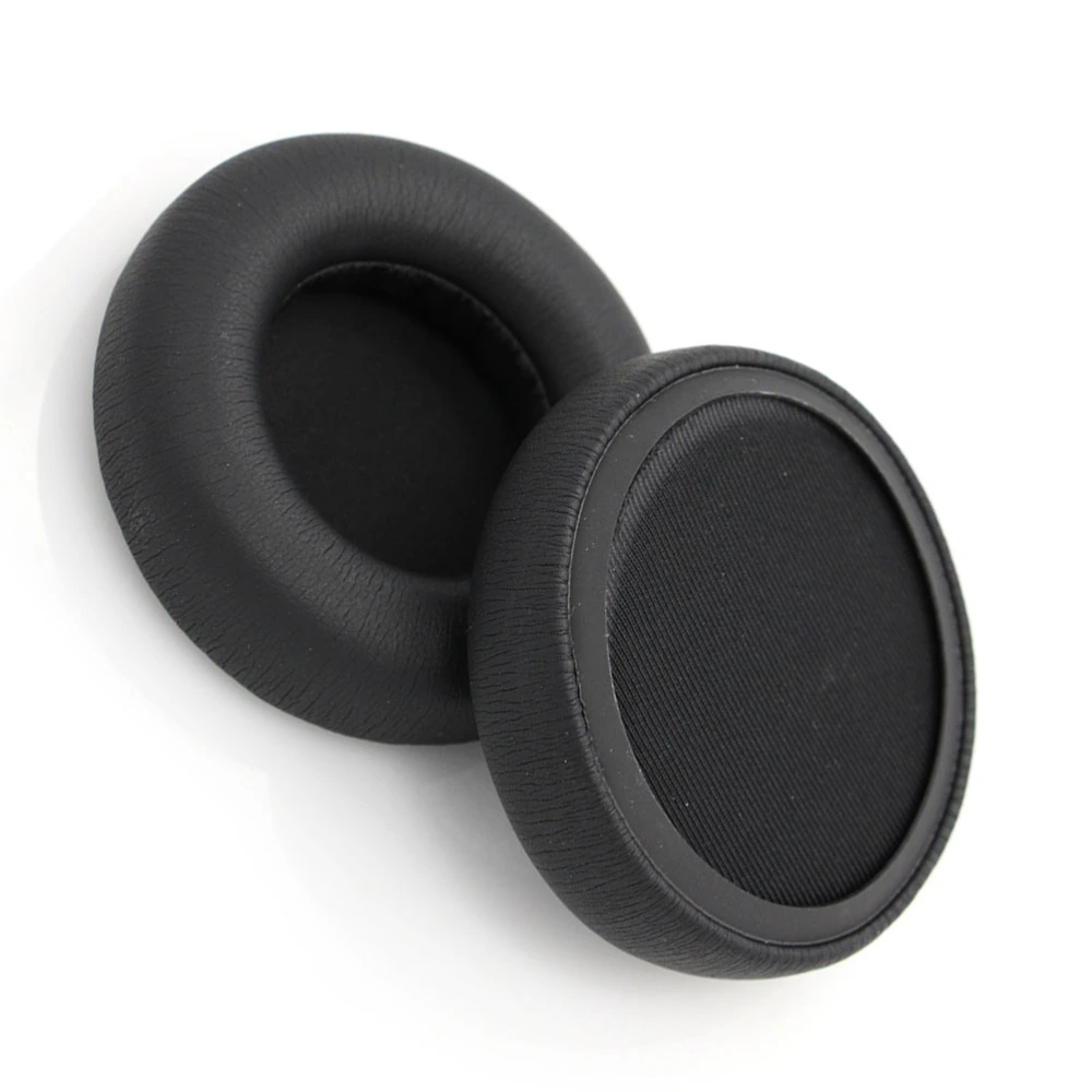 1 Pair Protein Leather Replacement Earpad Ear Pads Cushion for DNA On-Ear Headphones (Black)