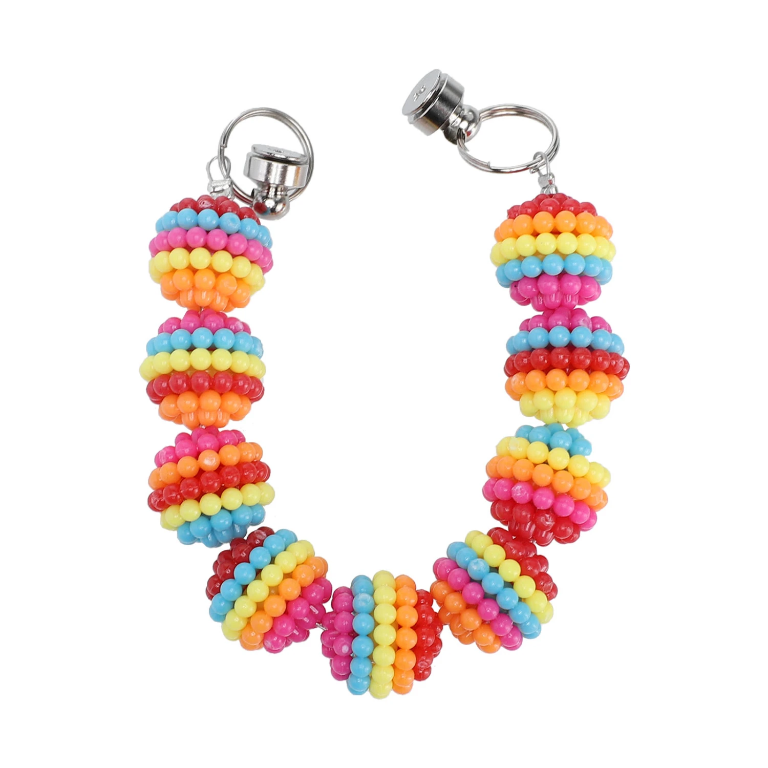 Simulation Pearl Bracelet Plastic Bangle Phone Pendant Beaded Phone Lanyard