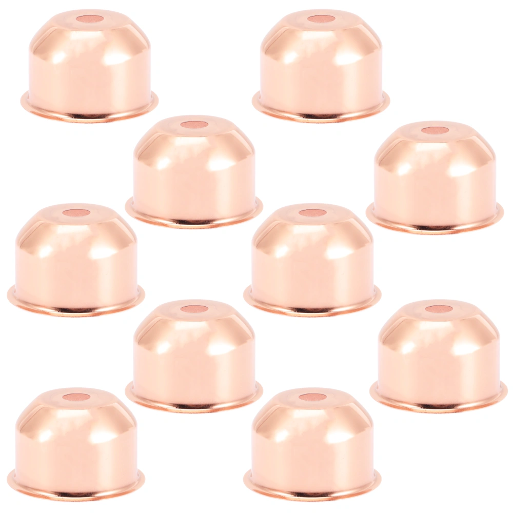 10pcs E27 Lamp Cup Base Electroplating Fitting Lamp Socket Cup Accessory