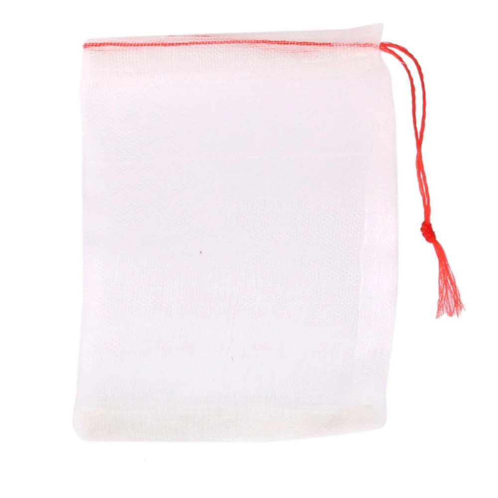 20pcs Drawstring Nylon Mesh Filter Media Bags for Aquarium Garden Pond (Rope Color for Random)