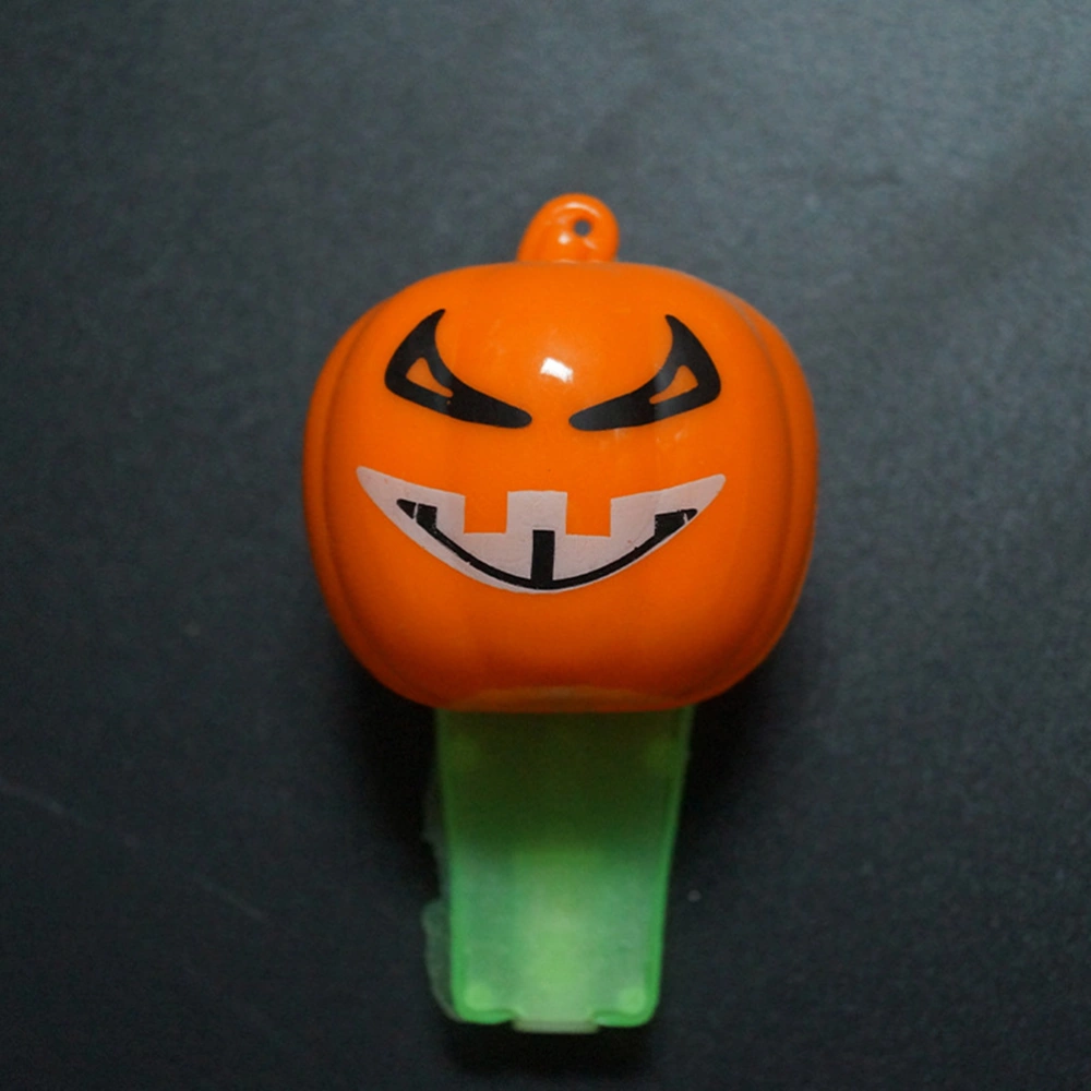 2Pcs Pumpkin Whistle Halloween Party Props Favors Supplies Decoration Toy for Kids Adults (Random Color)