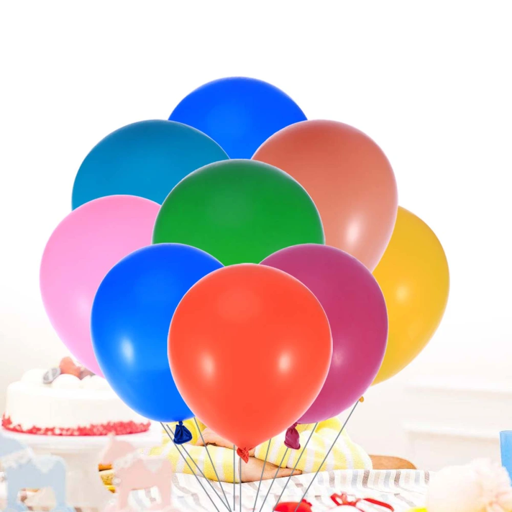 18pcs 18-inch Round Latex Balloons for Party Decoration 7g Balloons Toy for Kids Having Fun (Mixed Color)