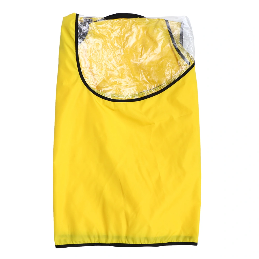 Transparent Hair Cutting Cape Creative Haircut Apron Hair Salon Clothes Hair Styling Accessory (Yellow)