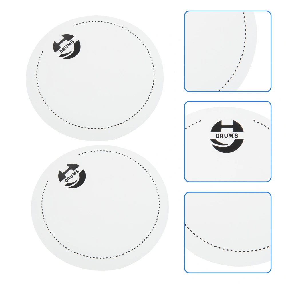 2Pcs Percussion Drum Set Anti-collision Reinforcement Sticker Single Step Sticker