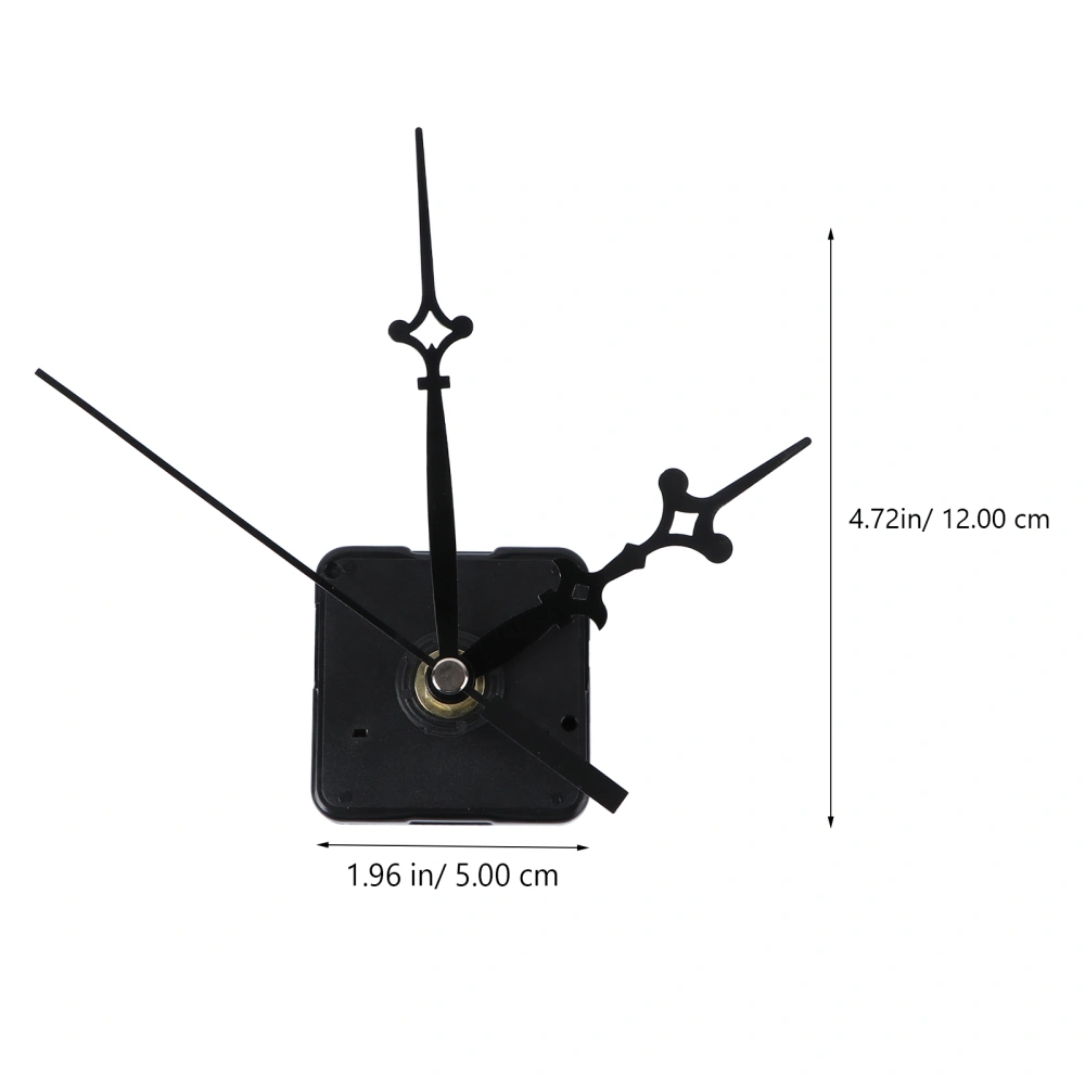 1 Set Wall Clock Movement Hanging Clock  Parts Practical Clock Mechanism (Black)