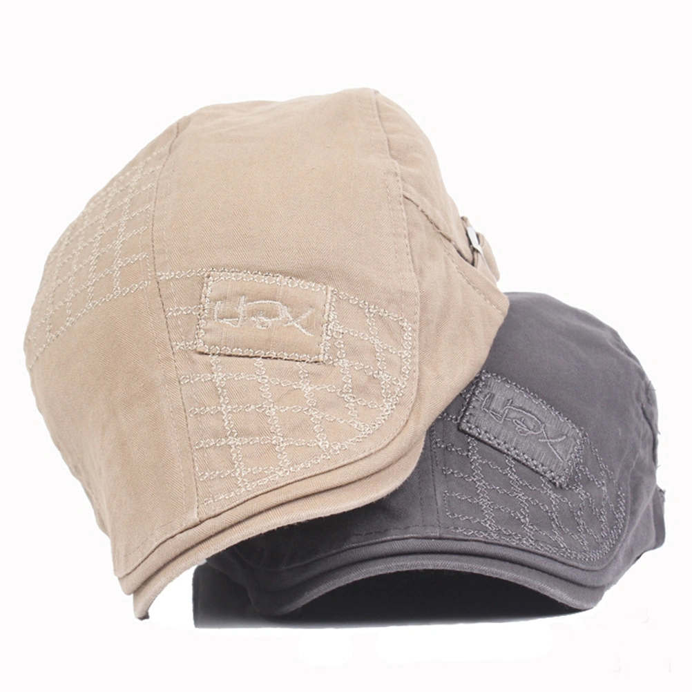 Men Cotton Peaked Winter Autumn Beret Cabbie Hat Gatsby Newsboy Hat