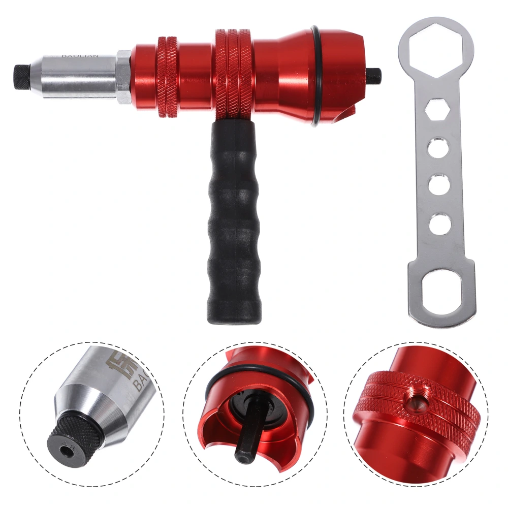 1 Set Cordless Rivet Tool Adapter Aluminum Alloy Electric Rivet Tool Connector Head