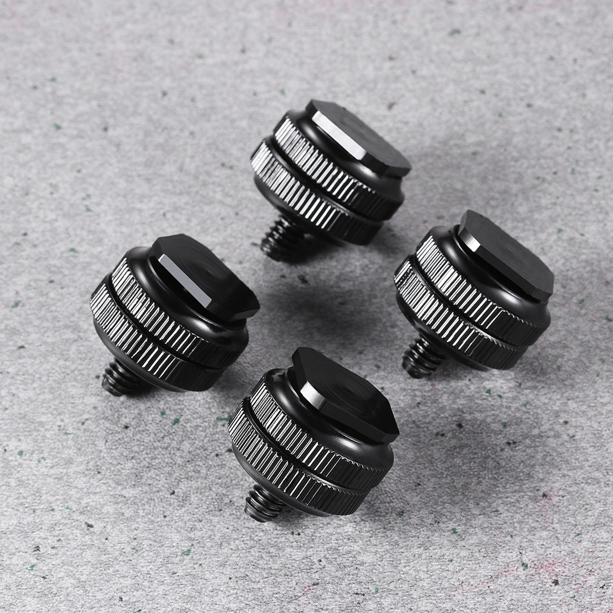LEDMOMO 4PCS 1/4 Inch Tripod Screw Adapter Flash Hot Shoe Mount Compatible for Nikon SLR DSLR Camera Camcorder