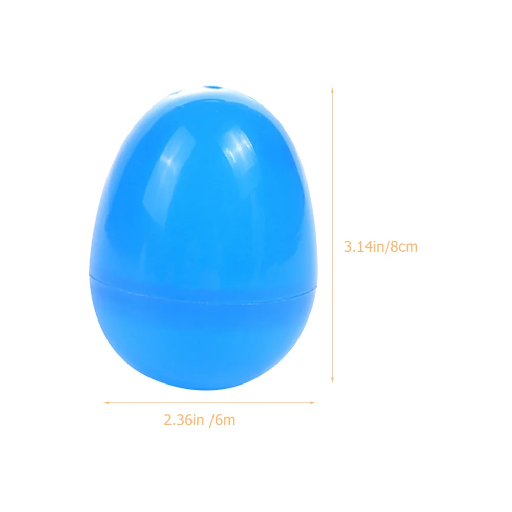 50Pcs Plastic Easter Eggs Empty Easter Eggs Gift Wrapping Eggshells Random Color