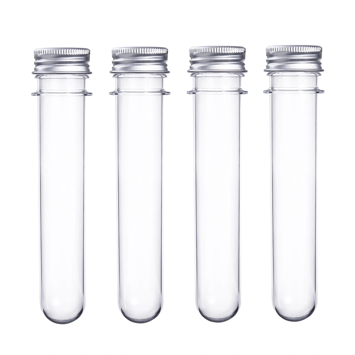 12pcs Plastic Test Tubes with Screw Caps 40ml Bath Salt Containers