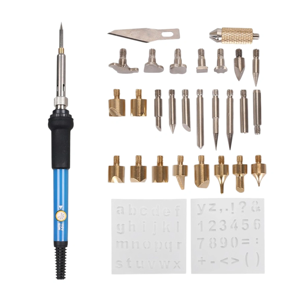 28pcs Welding Soldering Iron Kit Adjustable Temperature Welding Tool Soldering Iron Tools (US Plug)