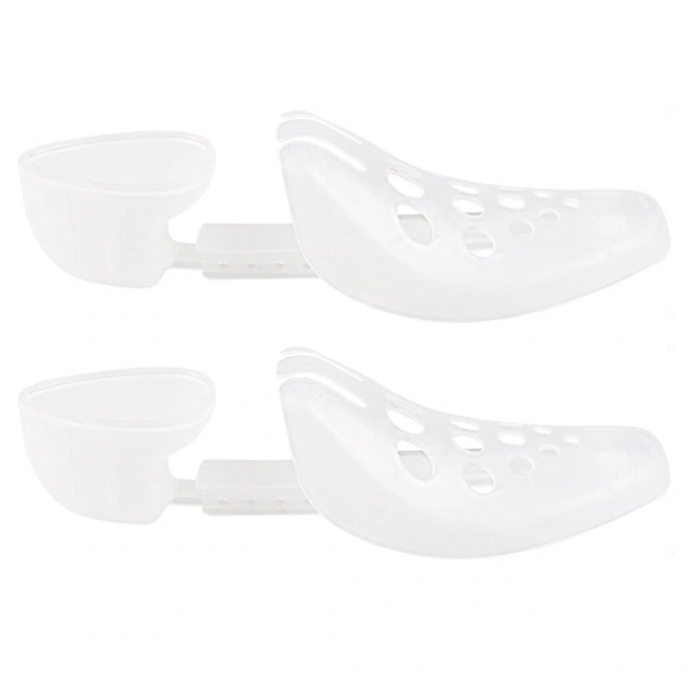 2pcs Adjustable Shoe Stretcher Practical Shoes Support Durable Shoe Shape Keeper Shoe Trees for Home (Fit for 40-45 Size Shoe, White)