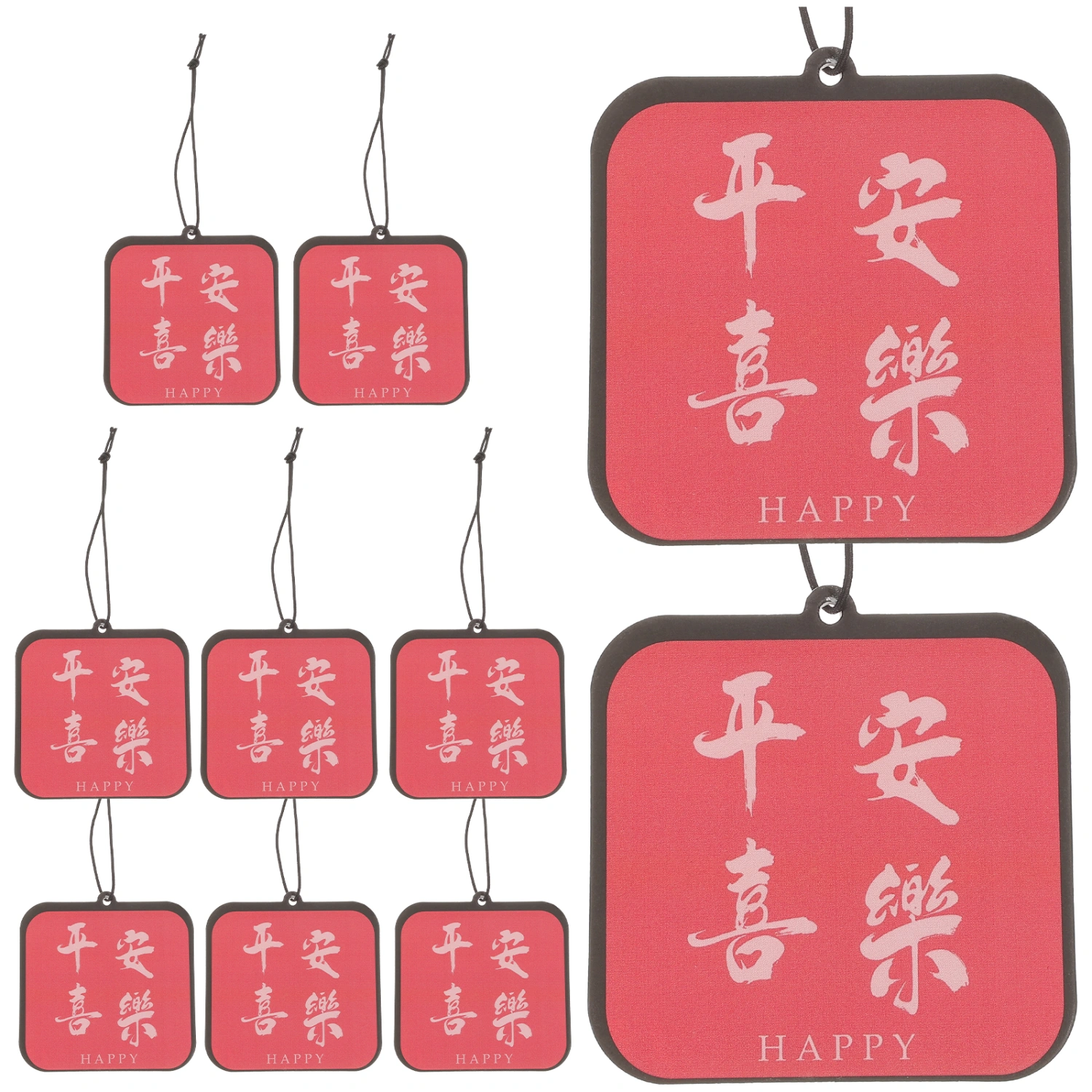 10Pcs Car Air Fresheners Incense Chips Scented Ornament Car Rearview Mirror Pendant