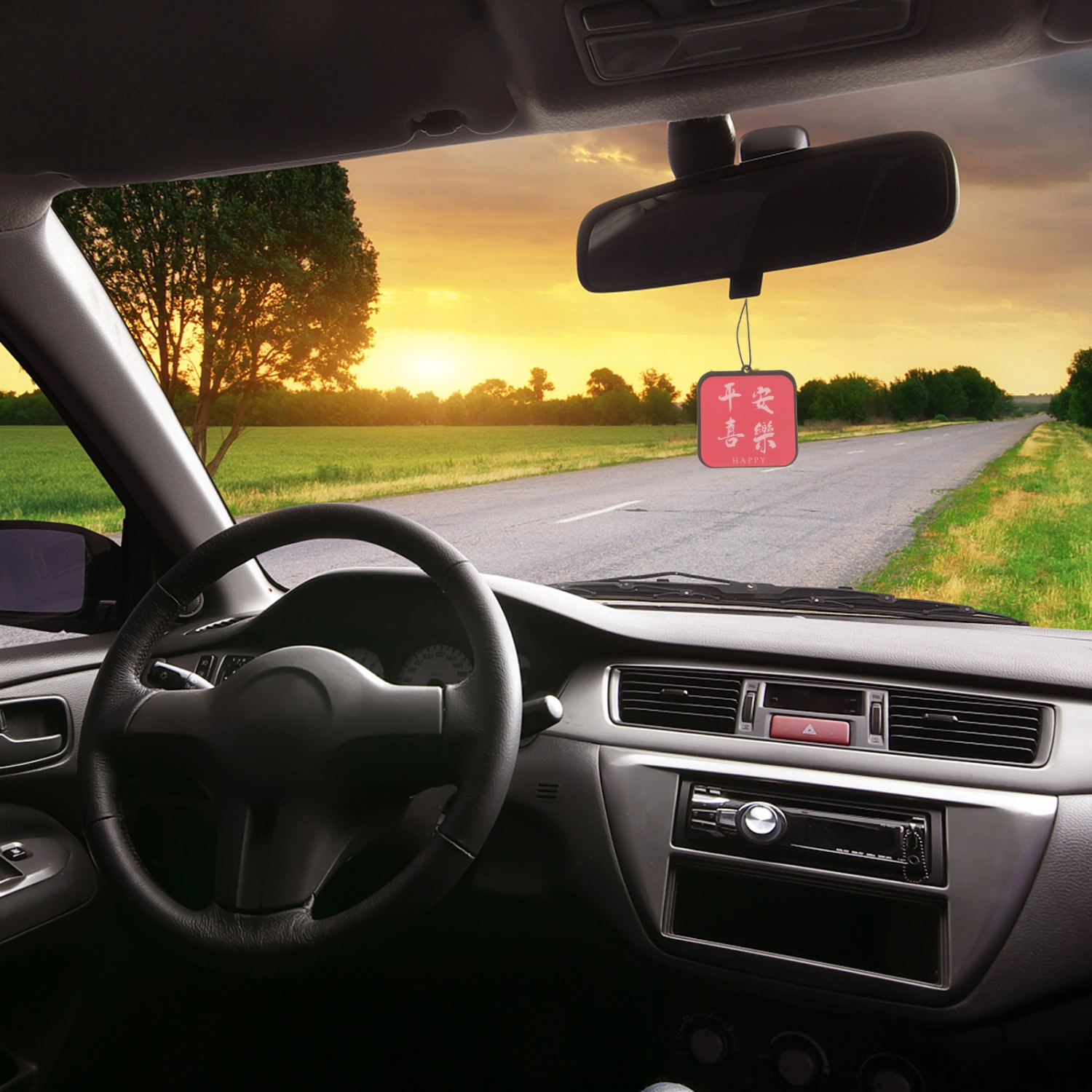10Pcs Car Air Fresheners Incense Chips Scented Ornament Car Rearview Mirror Pendant