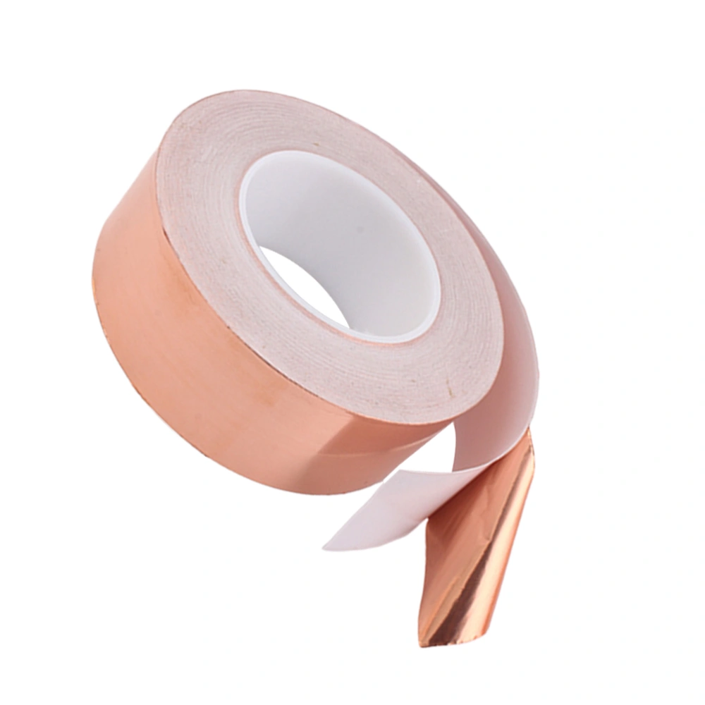 2.5x2000cm Copper Foil Tape with Conductive Adhesive EMI Shielding Double-Side Conductive Adhesive(Rose Golden)