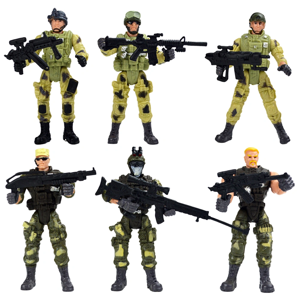 6pcs Special Forces Toys Funny Parent-Child Interactive Battle Practical Special Forces Model Toys for Girl Boy Kids
