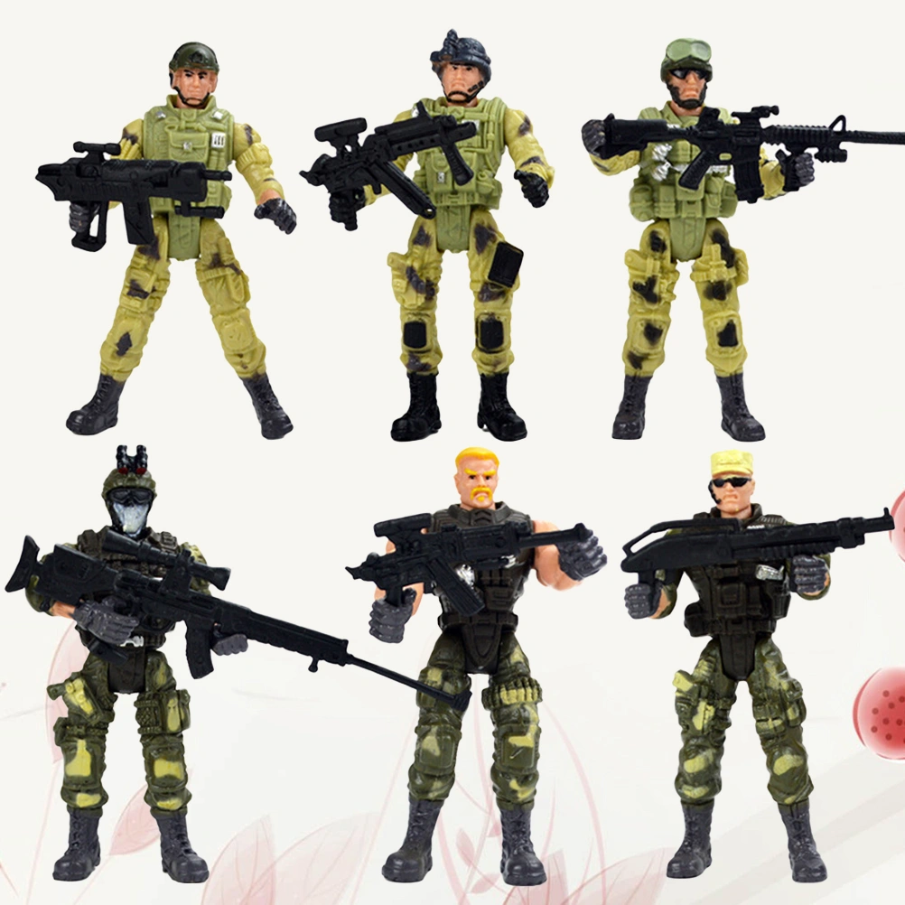6pcs Special Forces Toys Funny Parent-Child Interactive Battle Practical Special Forces Model Toys for Girl Boy Kids