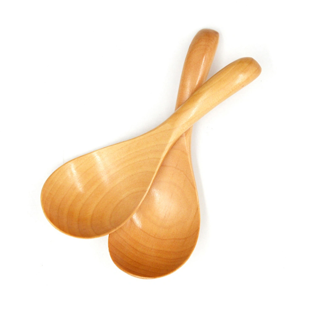 2 Pcs Lotus Wood Rice Spoon Rice Cooker Special Rice Scoop Home Kitchen Stirring Spoon (Picture 1)