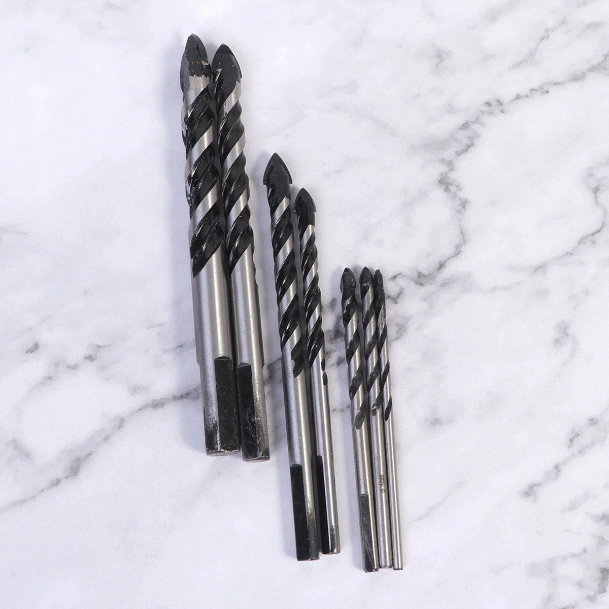 7Pcs Ceramic Tile Brick Glass Drill Bit Set Glass Cutter Hole Tools Black