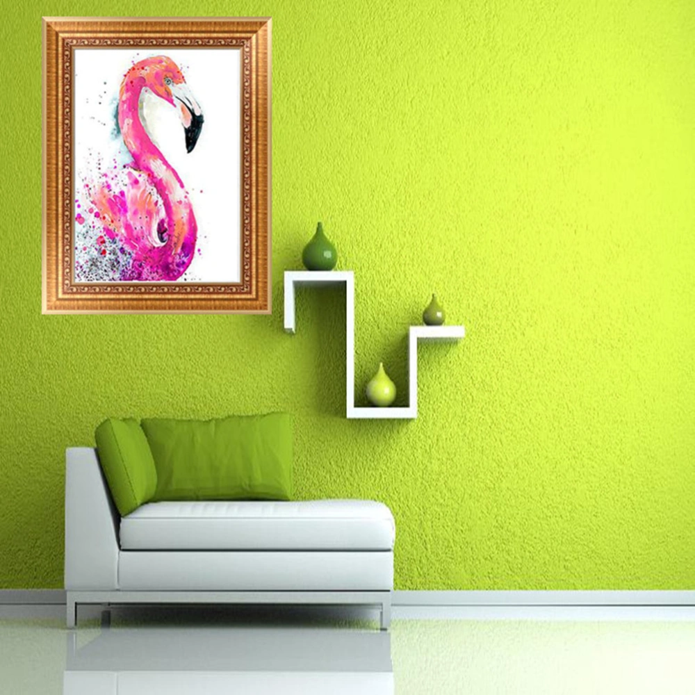 Handmade DIY Diamond Embroidery Painting Wall Decoration Needlepoints Counted Cross Stitch Kits (Flamingo)